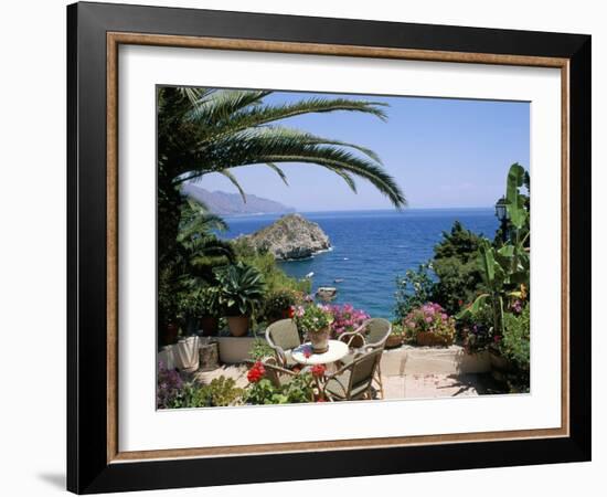 Mazzaro Beach, Taormina, Island of Sicily, Italy, Mediterranean-J Lightfoot-Framed Photographic Print