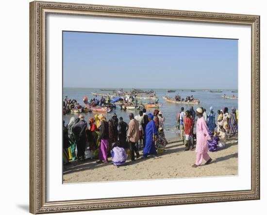 Mbour Fish Market, Mbour, Senegal, West Africa, Africa-Robert Harding-Framed Photographic Print