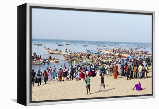 Mbour Fishing Harbour on the Petite Cote (Small Coast), Senegal, West Africa, Africa-Bruno Morandi-Framed Premier Image Canvas