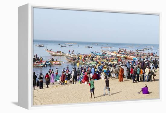 Mbour Fishing Harbour on the Petite Cote (Small Coast), Senegal, West Africa, Africa-Bruno Morandi-Framed Premier Image Canvas