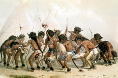 Danse du bison chez les Indiens d'Amérique du Nord-Mc Gahey d'après G. Catlin-Premier Image Canvas