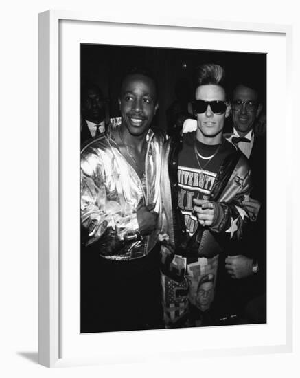 Mc Hammer and Vanilla Ice Attending the Grammy Awards-null-Framed Premium Photographic Print