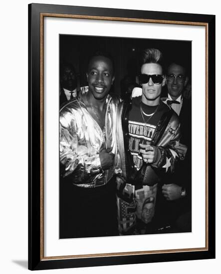 Mc Hammer and Vanilla Ice Attending the Grammy Awards-null-Framed Premium Photographic Print