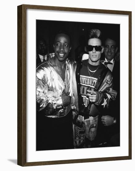 Mc Hammer and Vanilla Ice Attending the Grammy Awards-null-Framed Premium Photographic Print