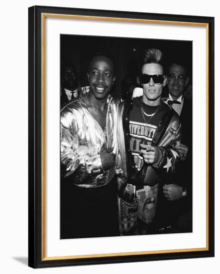 Mc Hammer and Vanilla Ice Attending the Grammy Awards-null-Framed Premium Photographic Print