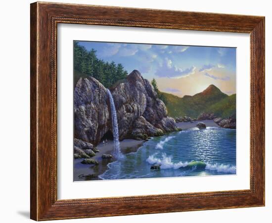 Mc Way Cove Sunset-Eduardo Camoes-Framed Giclee Print