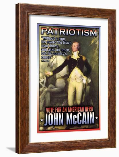 McCain, American Hero-null-Framed Art Print