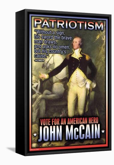 McCain, American Hero-null-Framed Stretched Canvas