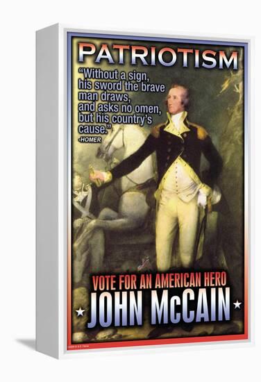 McCain, American Hero-null-Framed Stretched Canvas