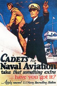 Cadets for Naval Aviation Take That Something Extra, 1943 by McClelland Barclay