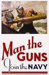 Man the Guns - Join the Navy Recruitment Poster-McClelland Barclay-Giclee Print