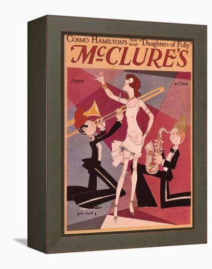 McClures, Trombones Saxophones Instruments Singers Magazine, USA, 1920-null-Framed Premier Image Canvas