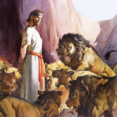 Daniel in the Lions' Den' Giclee Print - McConnell | Art.com