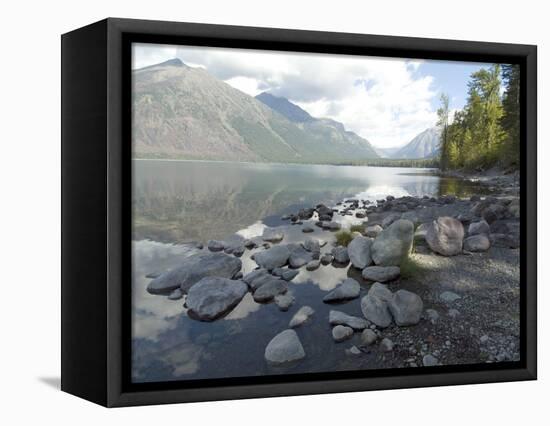 Mcdonald Lake, Glacier National Park, Montana, USA-Ethel Davies-Framed Premier Image Canvas