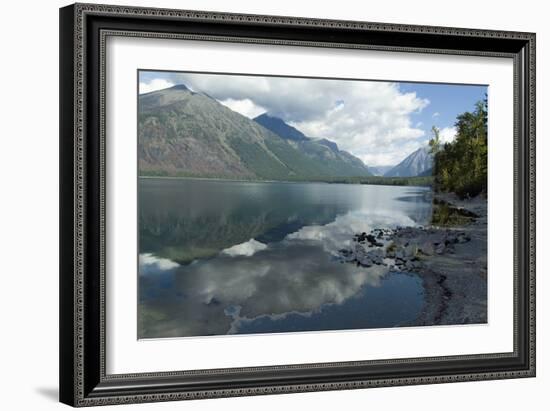 Mcdonald Lake, Glacier National Park, Montana, Usa-Natalie Tepper-Framed Photo