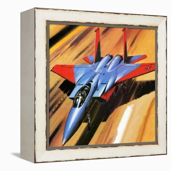 Mcdonnell Douglas F-15 Eagle Jet Fighter-Wilf Hardy-Framed Premier Image Canvas