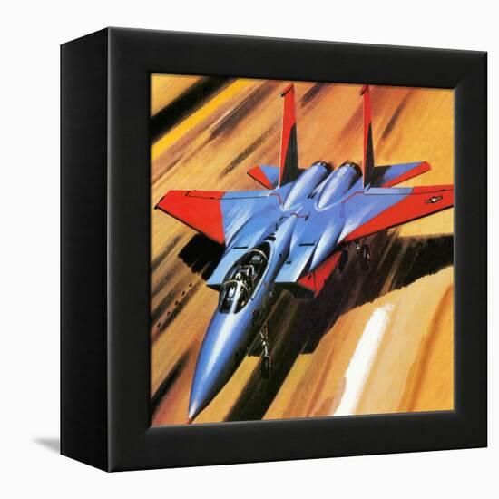 Mcdonnell Douglas F-15 Eagle Jet Fighter-Wilf Hardy-Framed Premier Image Canvas