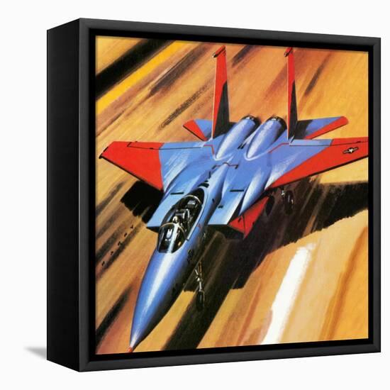 Mcdonnell Douglas F-15 Eagle Jet Fighter-Wilf Hardy-Framed Premier Image Canvas