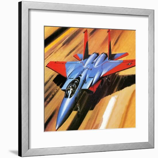 Mcdonnell Douglas F-15 Eagle Jet Fighter-Wilf Hardy-Framed Giclee Print