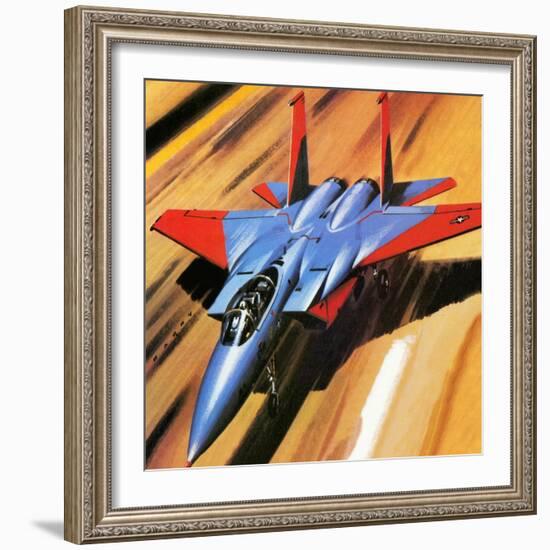 Mcdonnell Douglas F-15 Eagle Jet Fighter-Wilf Hardy-Framed Giclee Print