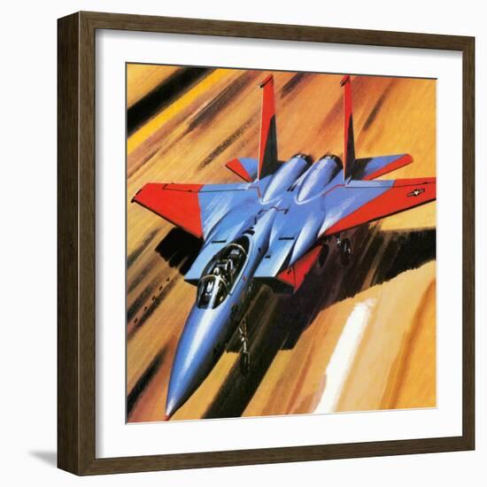 Mcdonnell Douglas F-15 Eagle Jet Fighter-Wilf Hardy-Framed Giclee Print