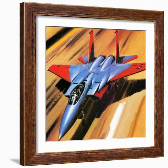 Mcdonnell Douglas F-15 Eagle Jet Fighter-Wilf Hardy-Framed Giclee Print