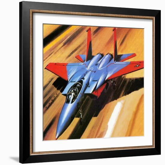 Mcdonnell Douglas F-15 Eagle Jet Fighter-Wilf Hardy-Framed Giclee Print