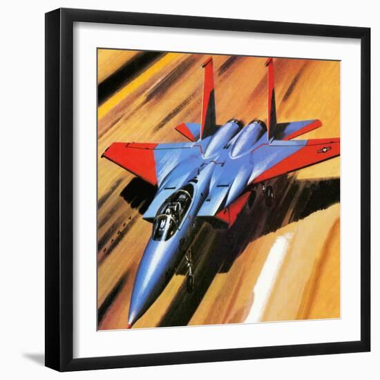 Mcdonnell Douglas F-15 Eagle Jet Fighter-Wilf Hardy-Framed Giclee Print