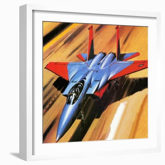 Mcdonnell Douglas F-15 Eagle Jet Fighter-Wilf Hardy-Framed Giclee Print