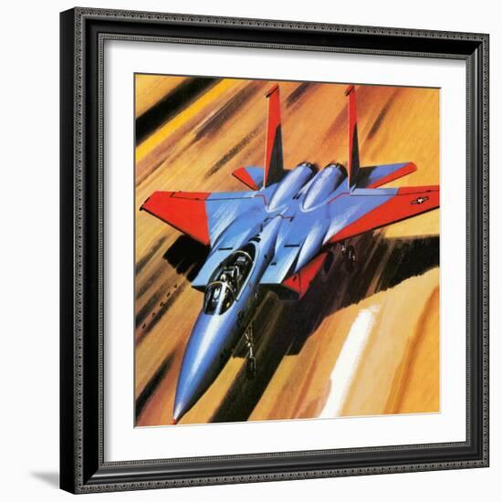 Mcdonnell Douglas F-15 Eagle Jet Fighter-Wilf Hardy-Framed Giclee Print