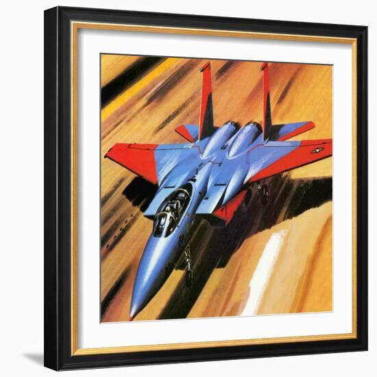 Mcdonnell Douglas F-15 Eagle Jet Fighter-Wilf Hardy-Framed Giclee Print