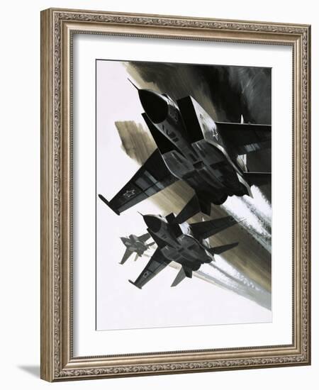 Mcdonnell Douglas F-15 Eagle Jet Fighter-Wilf Hardy-Framed Giclee Print