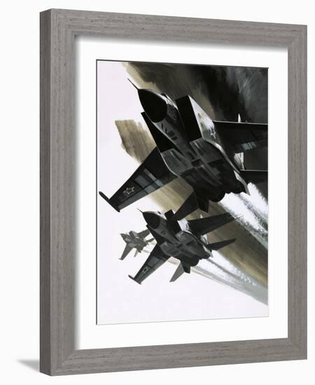 Mcdonnell Douglas F-15 Eagle Jet Fighter-Wilf Hardy-Framed Giclee Print