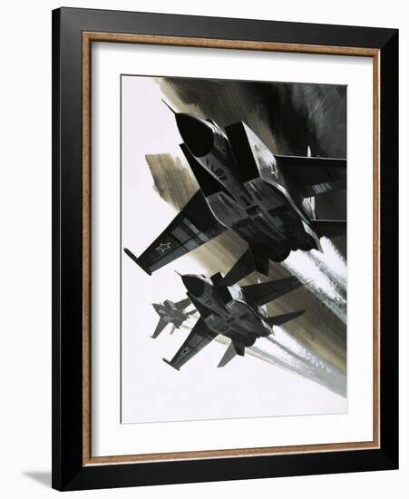 Mcdonnell Douglas F-15 Eagle Jet Fighter-Wilf Hardy-Framed Giclee Print