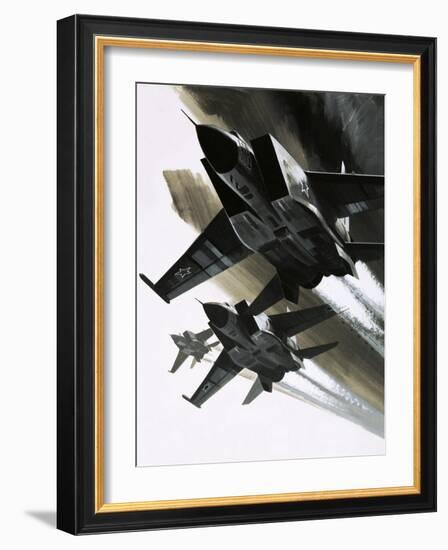 Mcdonnell Douglas F-15 Eagle Jet Fighter-Wilf Hardy-Framed Giclee Print