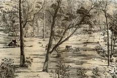 Gold Escort Attacked by Bushrangers, Australia, 1879-McFarlane and Erskine-Giclee Print