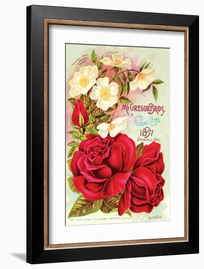 Mcgregor Bros. Floral Gems-null-Framed Art Print