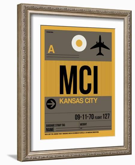 MCI Kansas City Luggage Tag 1-NaxArt-Framed Art Print