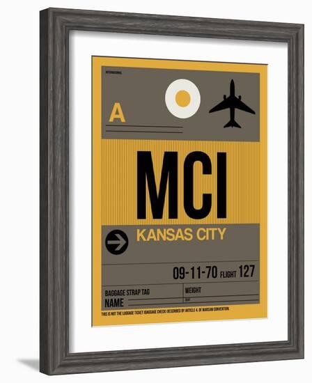 MCI Kansas City Luggage Tag 1-NaxArt-Framed Art Print