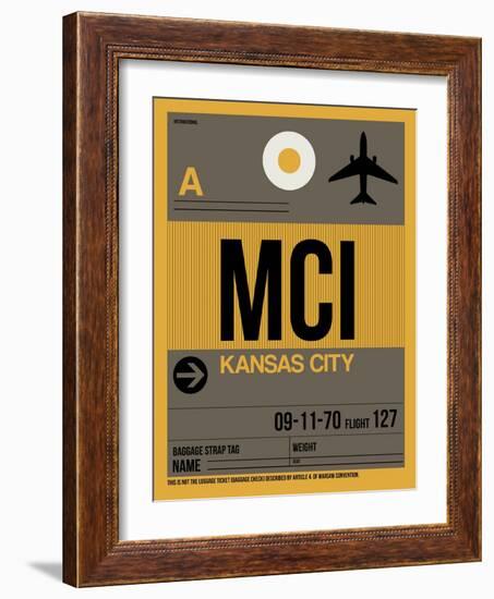 MCI Kansas City Luggage Tag 1-NaxArt-Framed Art Print