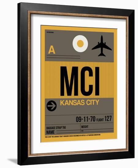 MCI Kansas City Luggage Tag 1-NaxArt-Framed Art Print