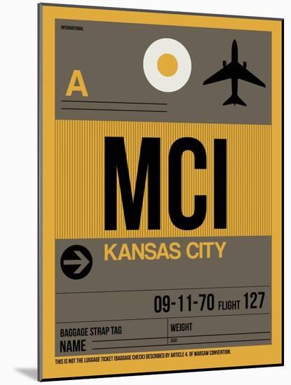 MCI Kansas City Luggage Tag 1-NaxArt-Mounted Art Print