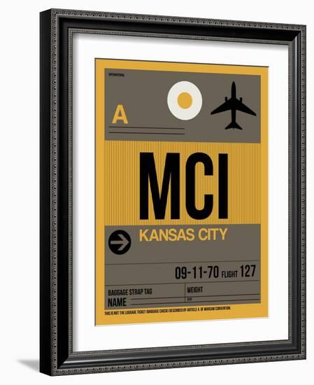 MCI Kansas City Luggage Tag 1-NaxArt-Framed Art Print