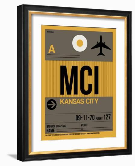 MCI Kansas City Luggage Tag 1-NaxArt-Framed Art Print