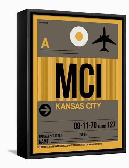 MCI Kansas City Luggage Tag 1-NaxArt-Framed Stretched Canvas