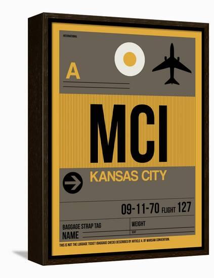 MCI Kansas City Luggage Tag 1-NaxArt-Framed Stretched Canvas