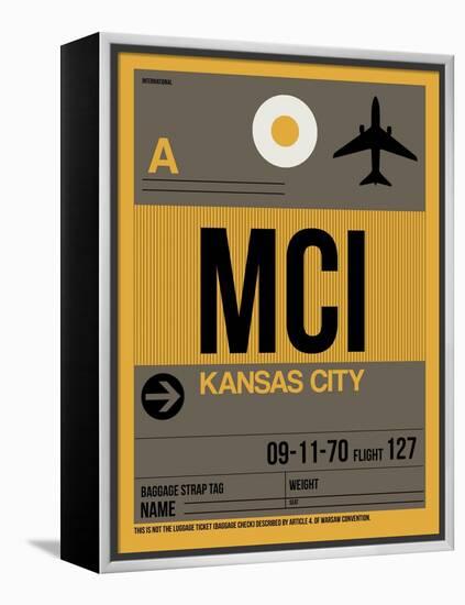 MCI Kansas City Luggage Tag 1-NaxArt-Framed Stretched Canvas