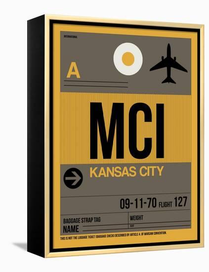 MCI Kansas City Luggage Tag 1-NaxArt-Framed Stretched Canvas