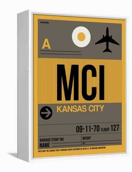 MCI Kansas City Luggage Tag 1-NaxArt-Framed Stretched Canvas