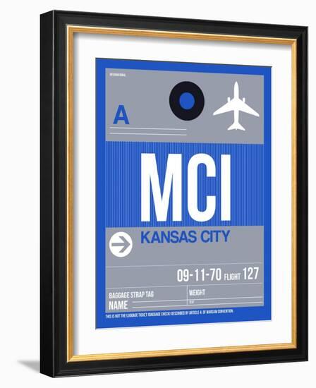 MCI Kansas City Luggage Tag 2-NaxArt-Framed Art Print